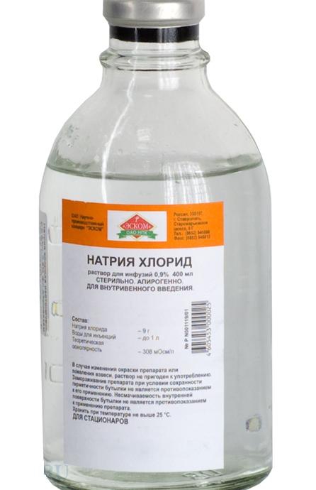 Натрия хлорид р-р 0.9% 400мл