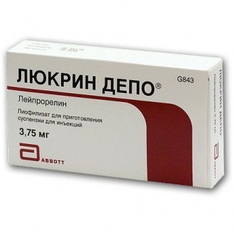 Люкрин депо лиофилизат для сусп. в/м и п/к пролонг. 3.75 мг фл. №1 компл. с р-лем