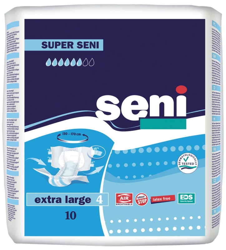 Подгузники Super Seni (Супер Сени) №10 extra large